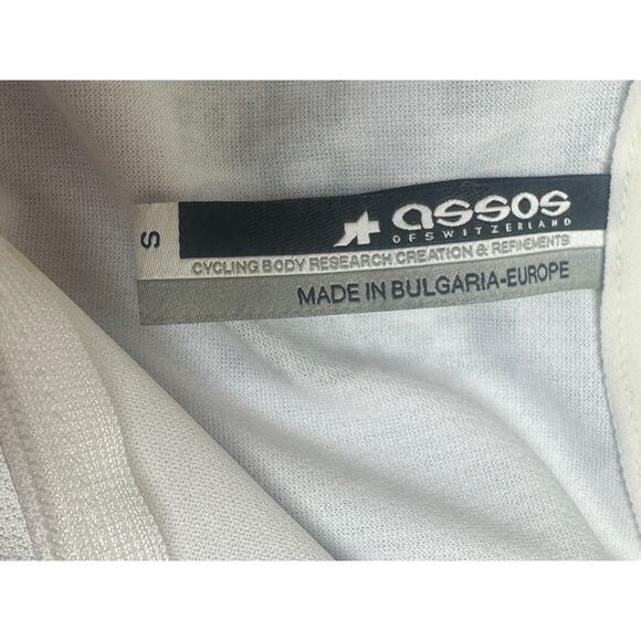 Assos Suisse LS Federation Short Sleeve Full Zip Cycling Jersey Red White sz S - Picture 9 of 11